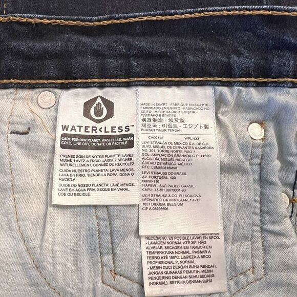 LEVI'S 510 Men's Jeans Stretch Blue 5 Pockets 99% Cotton Pre-owned Made in Egypt - Picture 15 of 16